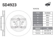 Sangsin brake SD4923