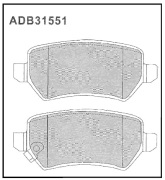 ALLIED NIPPON ADB31551 Колодки тормозные дисковые