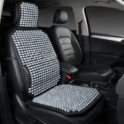 PSV 137159 Накидка массажная деревянные косточки PSV P2010 BIG PLUS с поддержкой серый, 1 штука