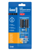 Kudo KBS750 Клей эпоксидный &quot;Холодная сварка 2К&quot;, двухкомпонентный, прозрачный, 6 мл