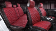PSV 136728 Накидки в машину чехлы универсальные PSV Bliss PRO Skin (Черно-Красный), комплект на весь салон, мокрая кожа