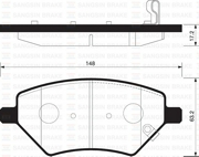 Sangsin brake SP2126F