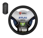 PSV 130437 Чехол на руль оплетка  ATLAS черный, размер M 37-39 см