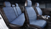 PSV 136729 Накидки в машину чехлы универсальные PSV Bliss PRO Skin (Черно-Синий), комплект на весь салон, мокрая кожа