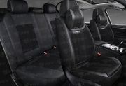 PSV 137877 Накидки в машину на сиденья весь салон 5D PSV Continental (Черный/Отстрочка черная)