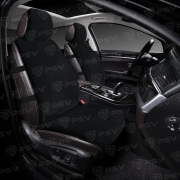 PSV 137748 Накидка на сиденье меховая универсальная PSV Кролик Rex Lux FRONT (Черный), 1 штука