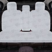 PSV 137749 Накидка на сиденье меховая универсальная PSV Кролик Rex Lux BACK (Белый), 1 штука, на заднее сиденье