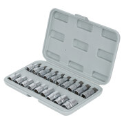 AIRLINE ATBS33 Набор головок 1/2&quot;&quot; DR TORX E10-E24 и головок со вставками TORX T20-T70 длиной 55мм 19 предметов в кейсе