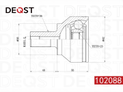 DEQST 102088 ШРУС с монтажными деталями