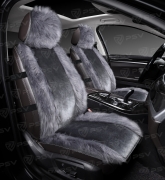 PSV 137741 Накидки в машину универсальные меховые PSV Mutton Premium FRONT (Темно-Серый), 1 штука