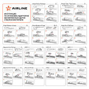AIRLINE AWBBK600 Щетка стеклоочистителя бескаркасная PRO 600мм (24&quot;&quot;) 13 адаптеров
