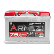 ARNEZI E1060750 Аккумулятор Arnezi DIN SMF 75 А/ч обратный R(+) 278х175х190 L3 EN720 A