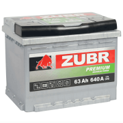 ZUBR ZP630 Батарея аккумуляторная 63А/ч 640А обратная полярн. стандартные (Европа) клеммы