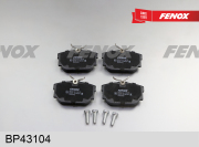 FENOX BP43104 Колодки тормозные дисковые 94.9x51x16.2, задние