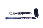 MARSHALL M7510011 Стяжной ремень, 50 мм, 5 т, 10 м, храповик усиленный, двойной крюк