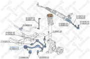 Stellox 5405053SX рычаг нижний левый! BMW E87 04>/E90 05>