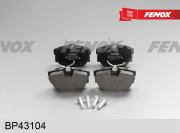 FENOX BP43104 Колодки тормозные дисковые 94.9x51x16.2, задние