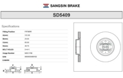 Sangsin brake SD5409