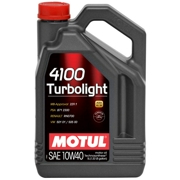 MOTUL 113214 Масло моторное полусинтетика MOTUL 4100 TURBOLIGHT 10W-40 5 л.