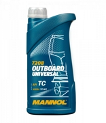 MANNOL MN72081 Масло моторное MANNOL 7208 OUTBOARD UNIVERSAL 1L