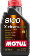 MOTUL 113091 Масло моторное синтетика MOTUL 8100 X-clean+ EFE 0W-30 1 л.