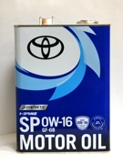 TOYOTA 0888014405 Масло моторное синтетика 0W-16 4 л.